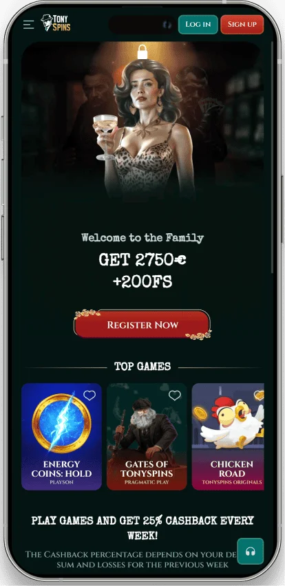 Tonyspins application